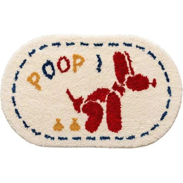 Cute Cartoon Cashmere Rug Bathroom Absorbent - Image 3