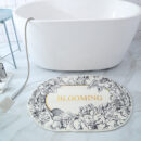 Oval Thickened Cashmere Absorbent Non-slip Rug