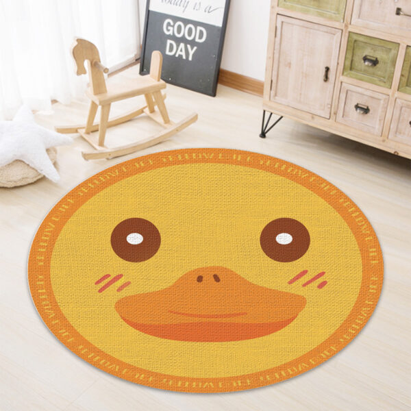 Cute Cartoon Round Animal Rug Living Room Coffee Table - Image 3