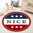 Cute Cartoon Round Animal Rug Living Room Coffee Table
