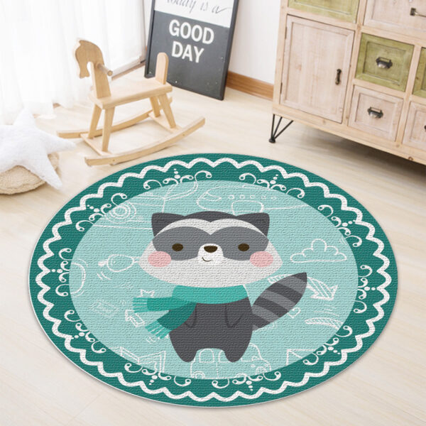 Cute Cartoon Round Animal Rug Living Room Coffee Table - Image 7