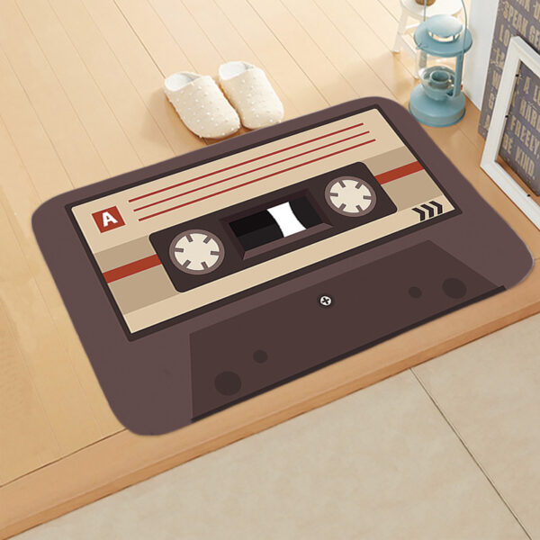Colorful Music Vinyl Records Non-Slip Round Area Rug for Bedroom Living Room Study Playing Floor Mat - Image 8