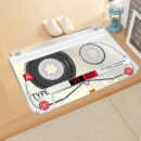 Colorful Music Vinyl Records Non-Slip Round Area Rug for Bedroom Living Room Study Playing Floor Mat