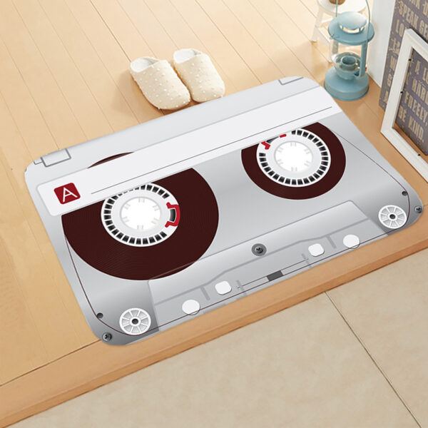 Colorful Music Vinyl Records Non-Slip Round Area Rug for Bedroom Living Room Study Playing Floor Mat - Image 3