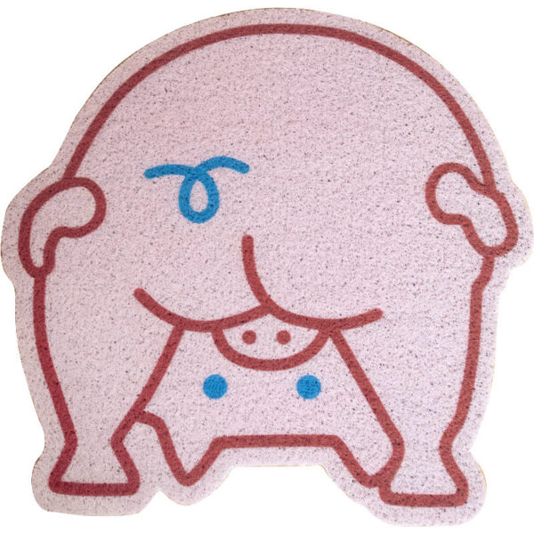Cute Piggy Rug Into The Door Silk Circle Non-slip Special-shaped Floor Mat - Image 4