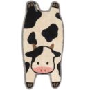 Bedroom Cute Cow Shape Plush Rug