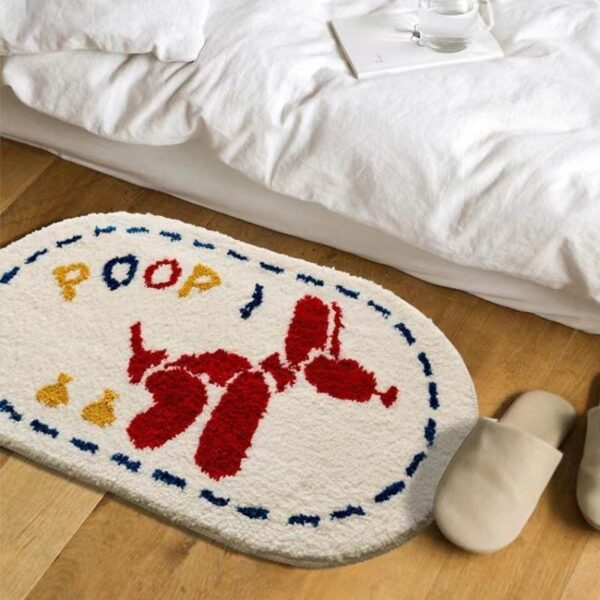 Cute Cartoon Cashmere Rug Bathroom Absorbent - Image 2