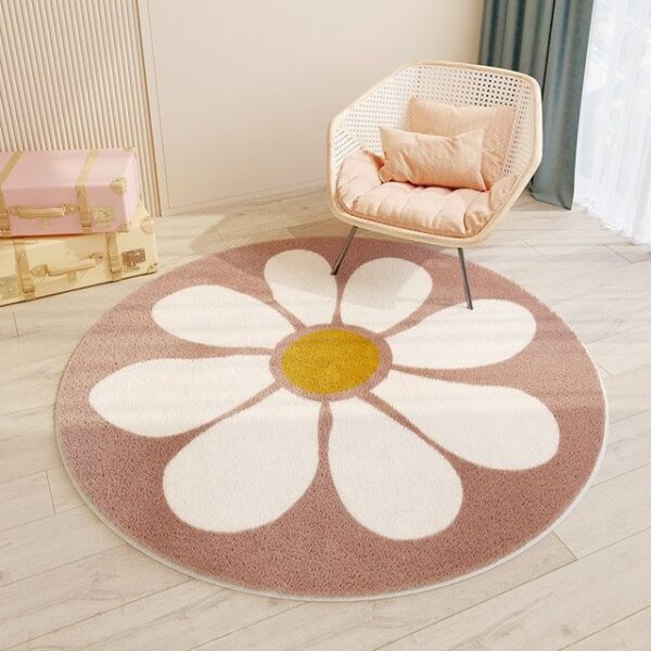Children's Room Round Cashmere Rug - Image 5
