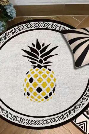 Living Room Round Rug Home Rocking Chair Floor Mat