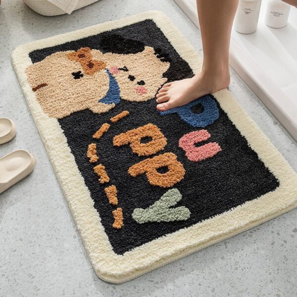 Cartoon Household Bathroom Mats Bathroom Absorbent Non-slip Mat - Image 4
