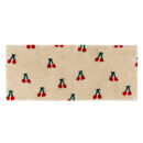 Checkerboard Floral Cloakroom Floor Mat Small Rug