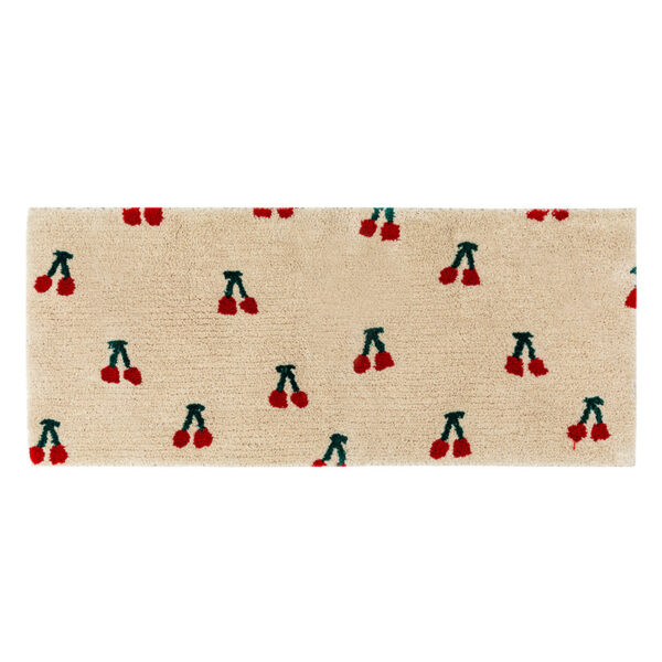 Checkerboard Floral Cloakroom Floor Mat Small Rug - Image 3