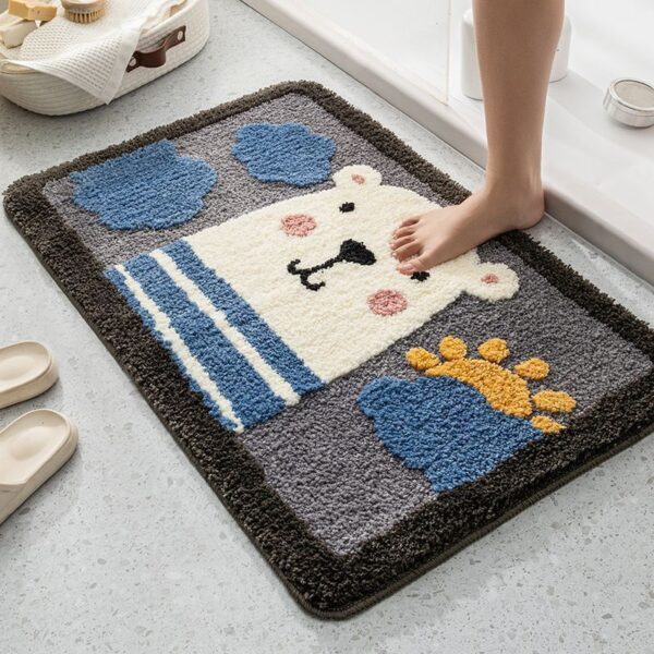 Cartoon Household Bathroom Mats Bathroom Absorbent Non-slip Mat - Image 4