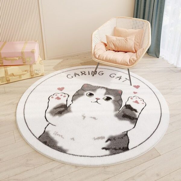 Children's Room Round Cashmere Rug - Image 10