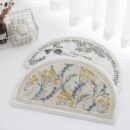 American Hand-painted Flower And Bird Pastoral Floral Semicircle Rug
