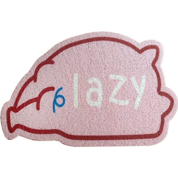 Cute Piggy Rug Into The Door Silk Circle Non-slip Special-shaped Floor Mat - Image 3
