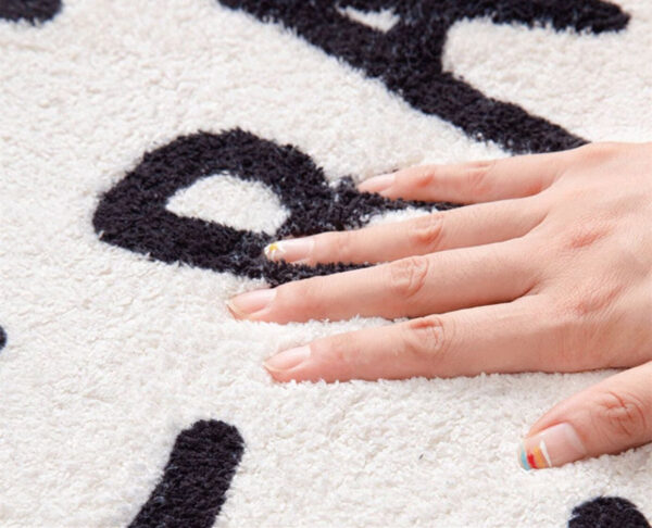 Bedroom Cute Cow Shape Plush Rug - Image 7