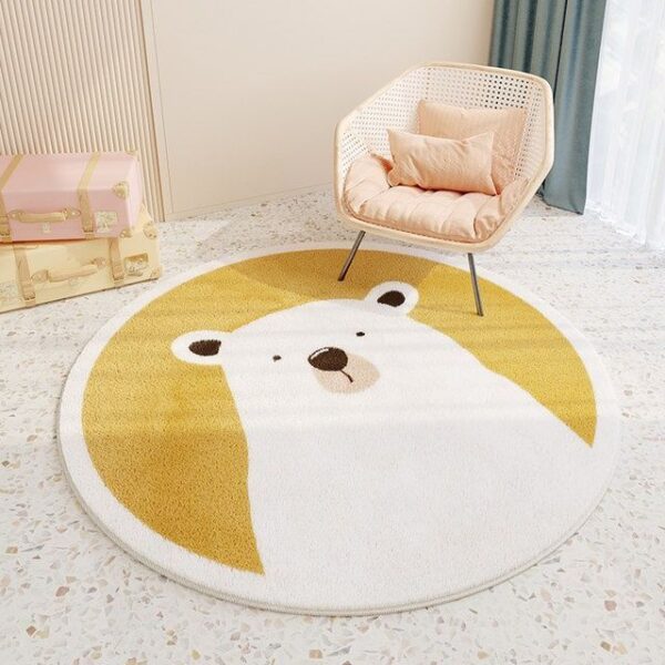 Children's Room Round Cashmere Rug - Image 3